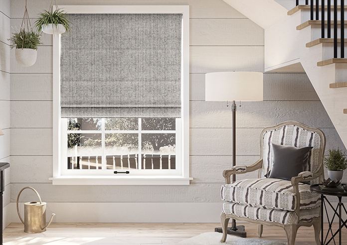 Teine, Satellite Grey - Motorised Roman Blind - Image 3
